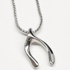 Avon wishbone vintage chain necklace A12